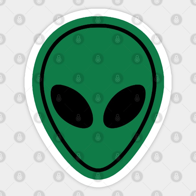 Grey Aliens Sticker by GreenGuyTeesStore